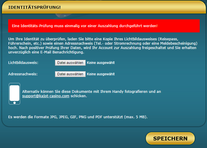 Kajot Online Spielothek Identität